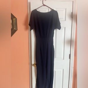 Wide Leg Navy Blue Romper
